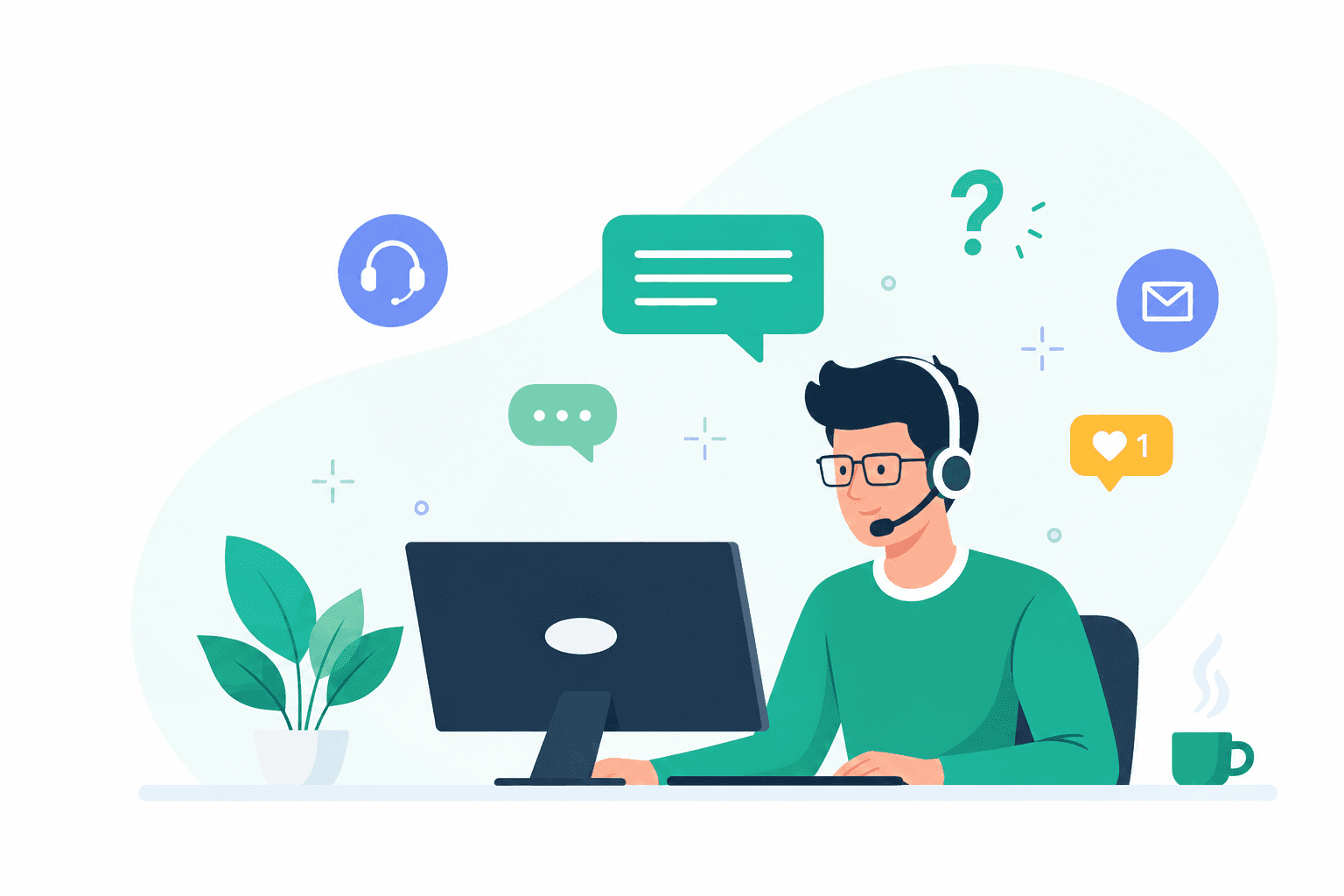 Customer support dashboard